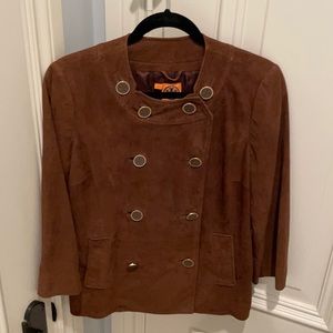Tory Burch brown suede jacket